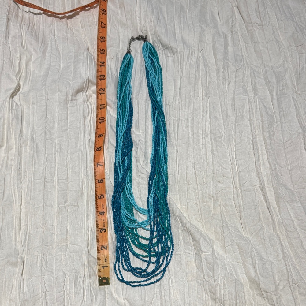 Blue turquoise Necklace ocean blue colors perfect rodeo,everyday beach vacation